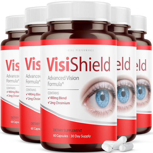 IDEAL PERFORMANCE Visishield bottle for vision support and daily eye health.