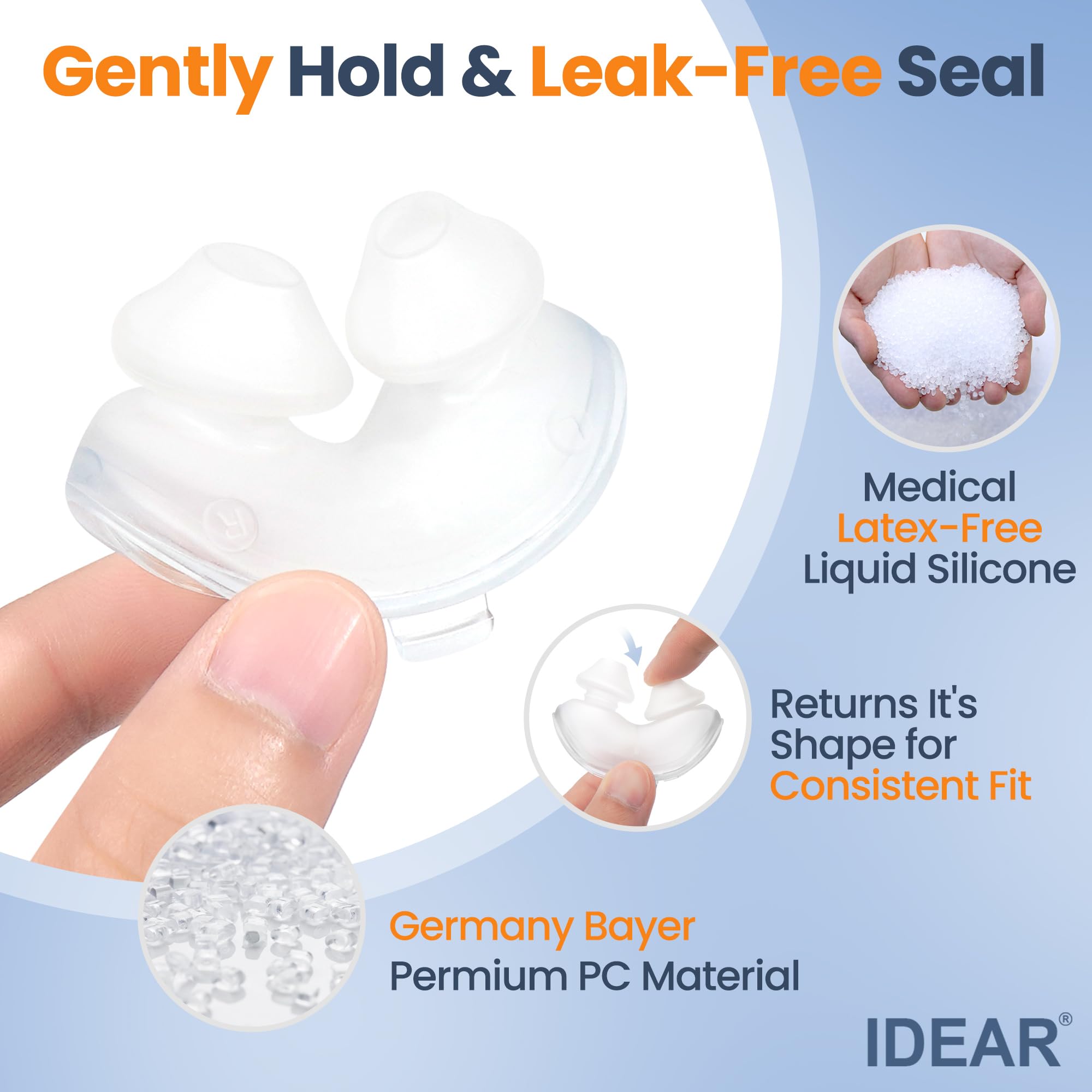 IDEAR CPAP frame for AirFit P10 ensures snug wear with a stable seal.