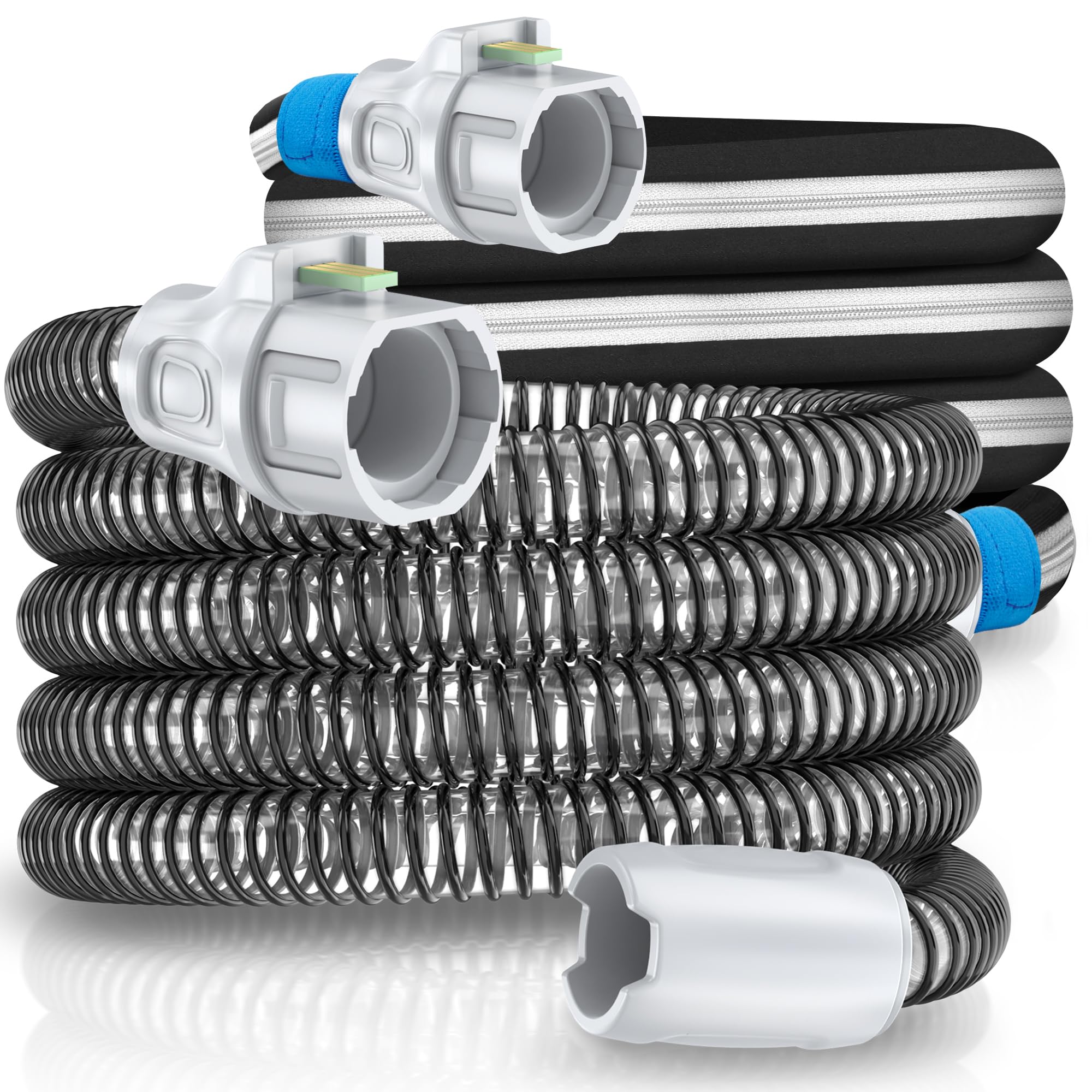 IDEAR Climate Series 10 tubing assembly demonstrates secure CPAP connection for reliable nightly comfort