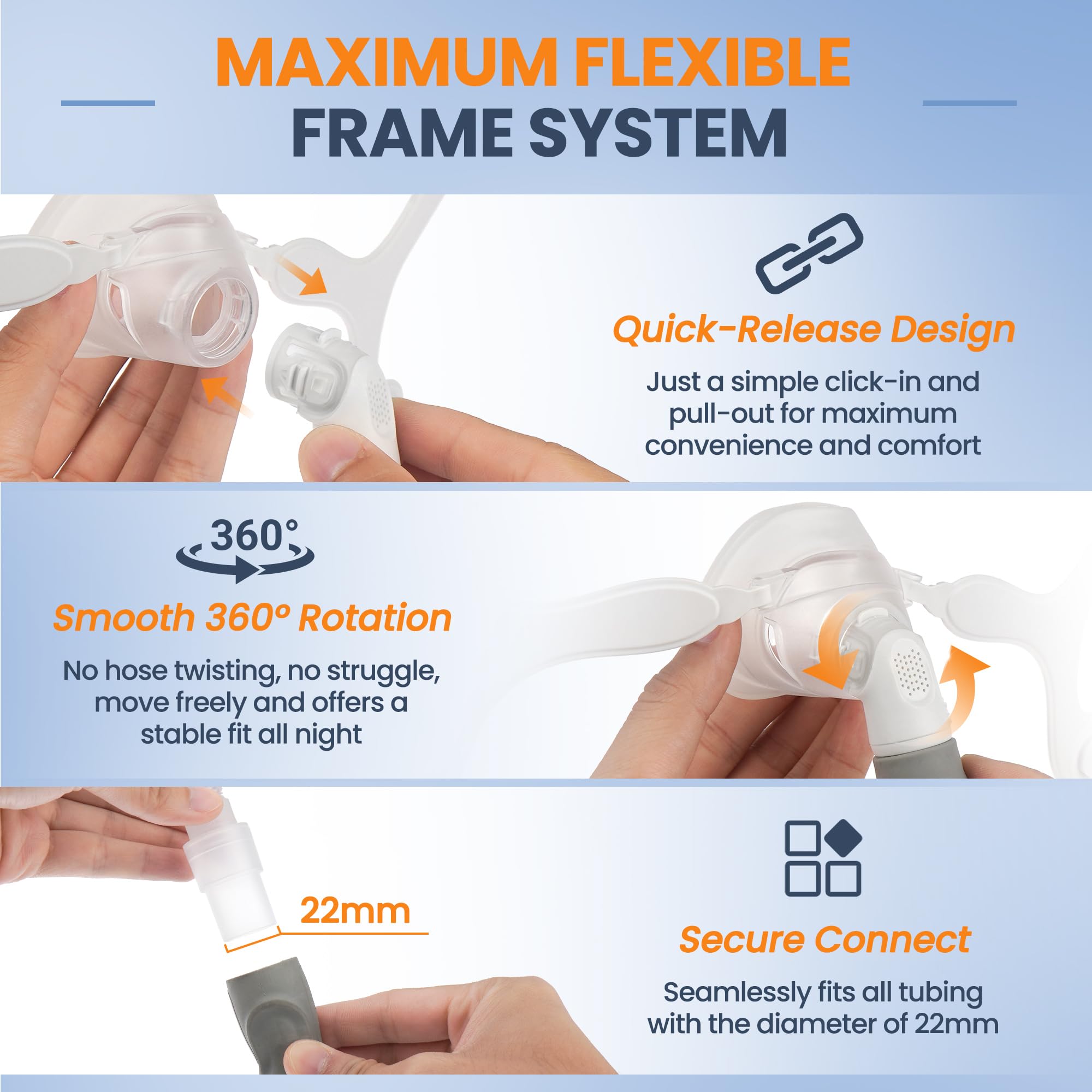 IDEAR N20 leak-free seal with advanced silicone supports a stable seal.