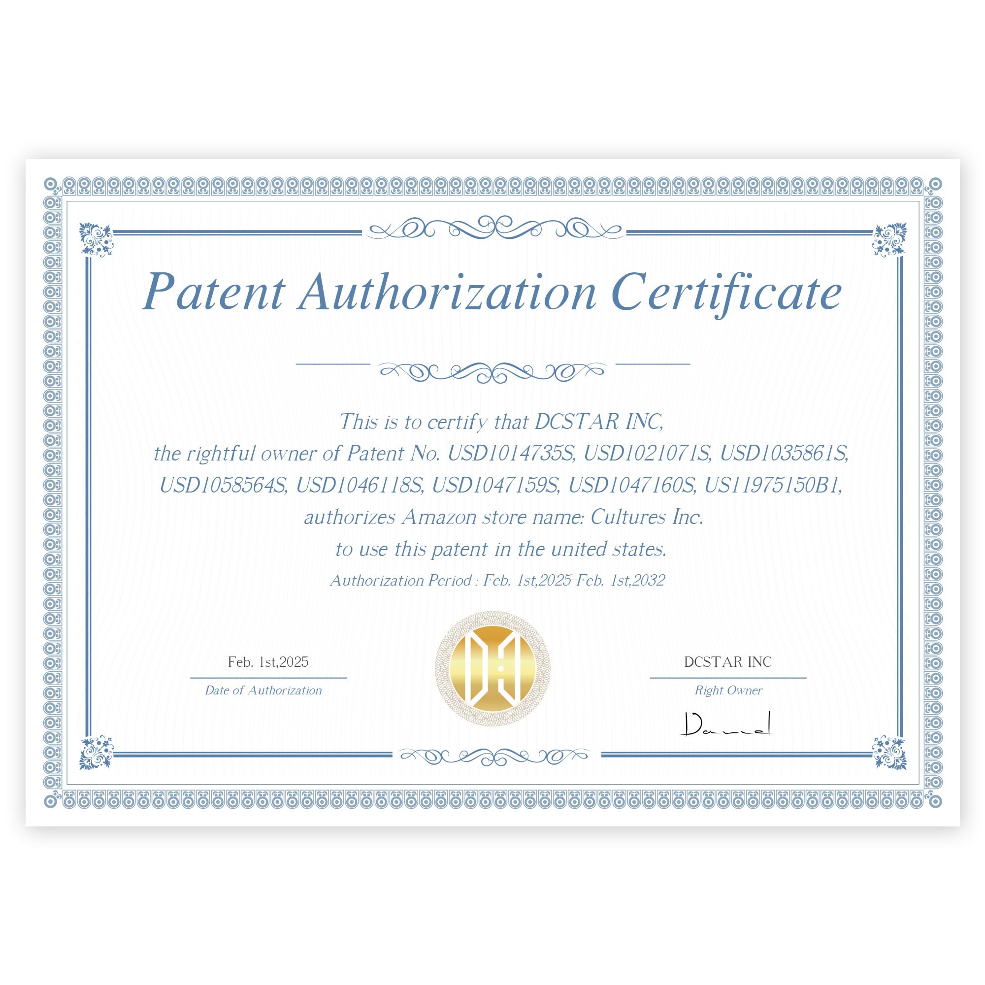 IDEAR P10 patent-authorization label confirms authentic design and protection.