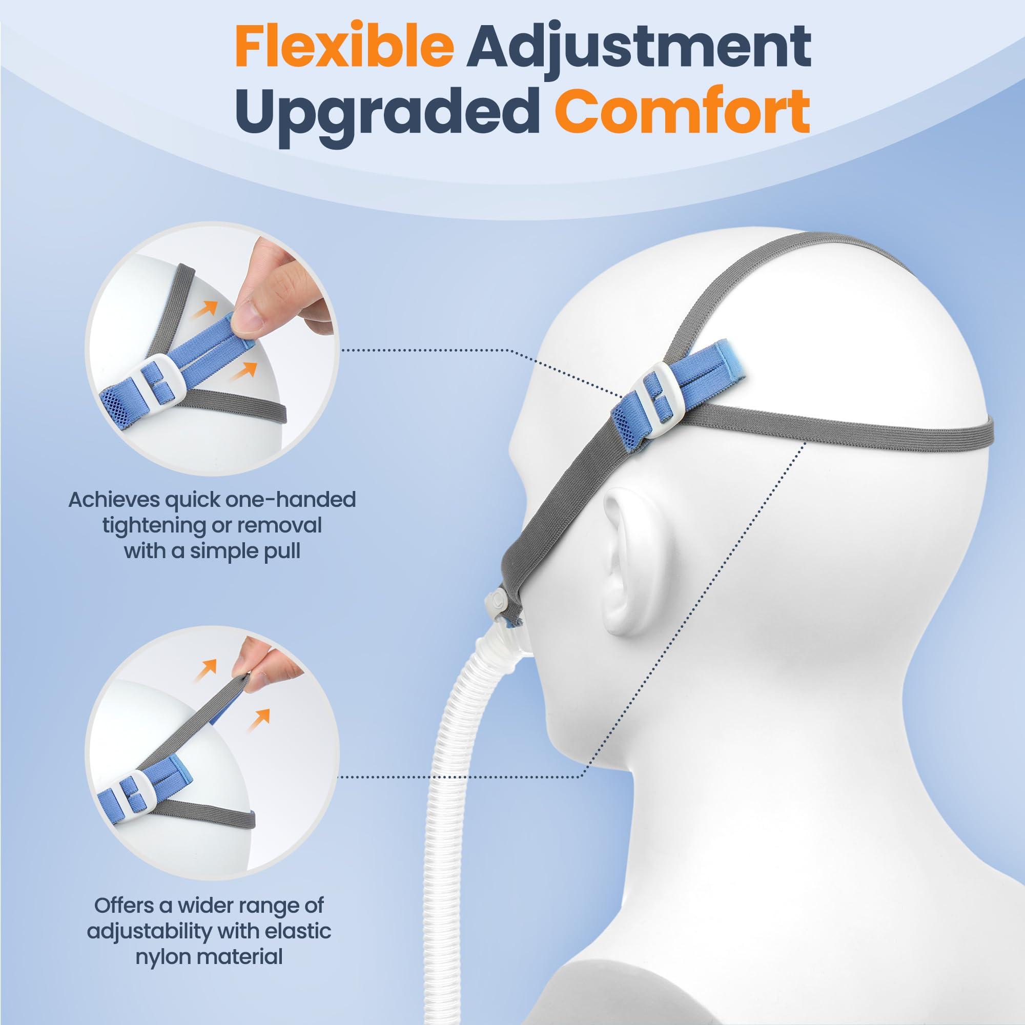 IDEAR swivel parts support full range of movement for comfortable sleep positions.
