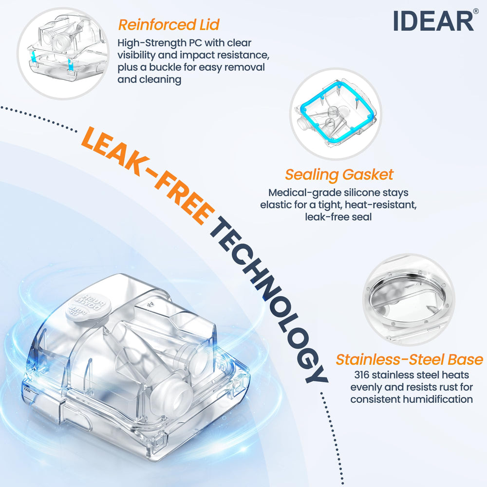IDEAR warmth control CPAP, customizable temperature for comfort