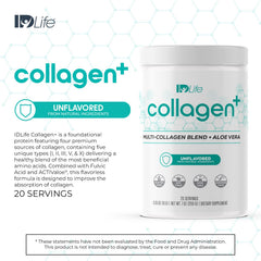 IDLife Collagen+ fulvic acid close-up signals absorption potential.