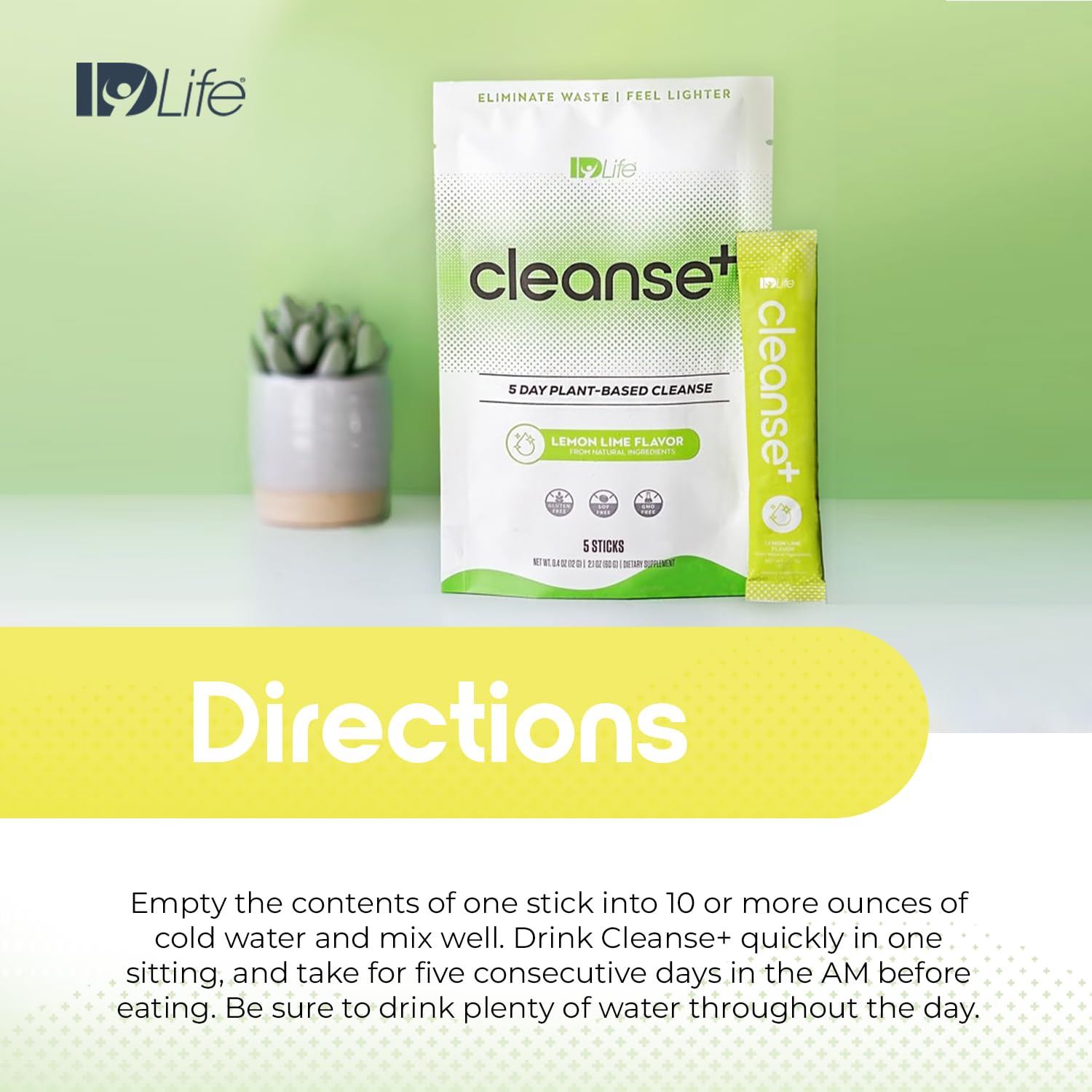 IDLife gut health journey branding conveys trust and routine.