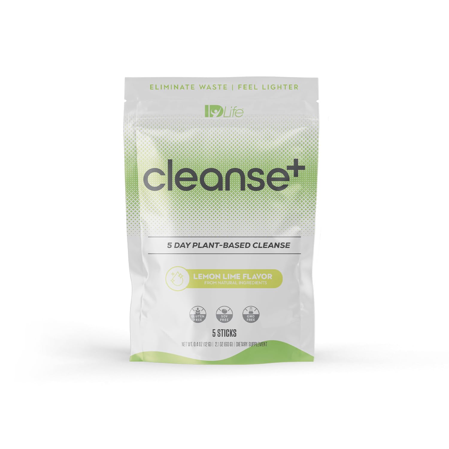 IDLife Lemon-Lime Cleanse+ bottle with sticks ready for a 5-day gut reset.