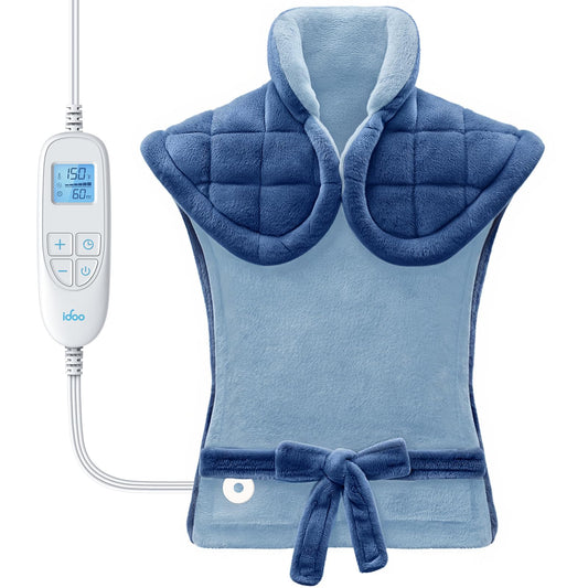iDOO heating pad with full-body coverage for versatile warmth.