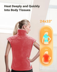 iDOO weighted heating pad targets neck and shoulders with deep heat.