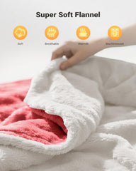 iDOO ultra-soft flannel cover feels gentle and cozy against skin.
