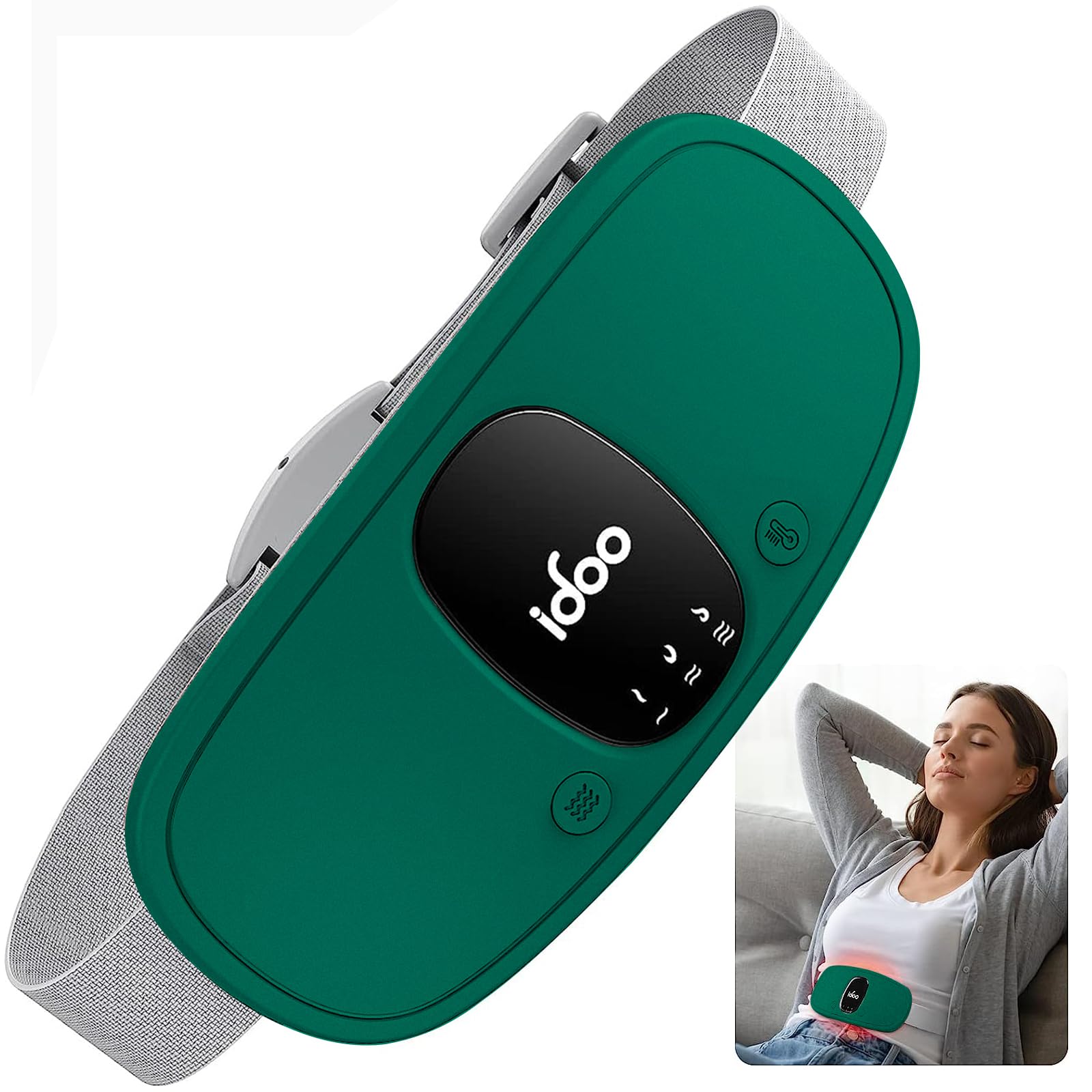 iDOO Travel Heating Pad in compact design for on-the-go warmth