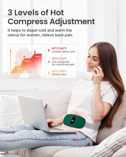 Side view of iDOO Travel Heating Pad showing ergonomic form