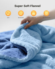 iDOO ultra-soft flannel cover feels cozy and gentle.