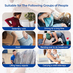 IeBilif 26° ergonomic curved support aligns with the spine