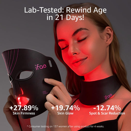 IFAE red light mask remote control for convenient use