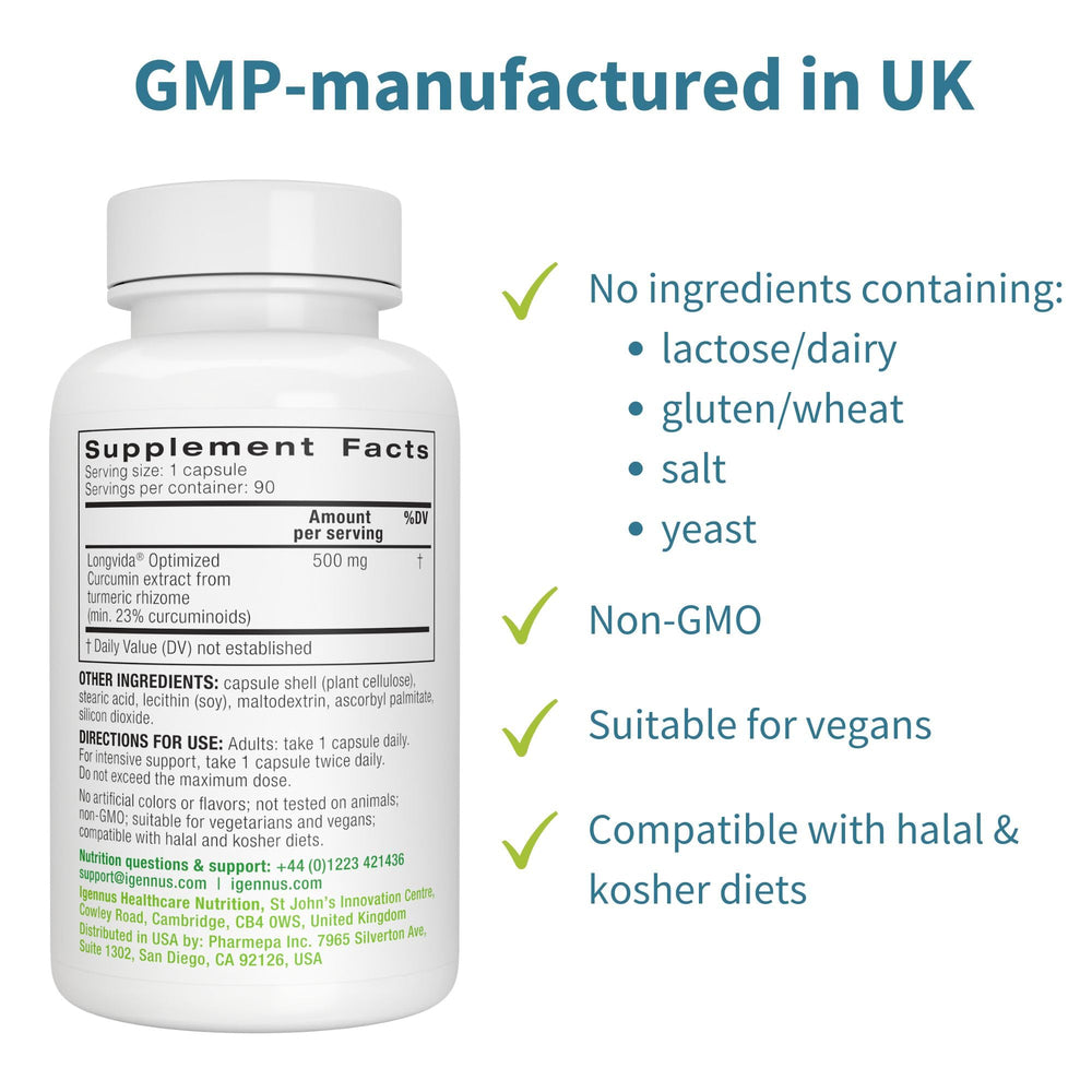 Igennus Longvida daily-use capsules ready for routine.