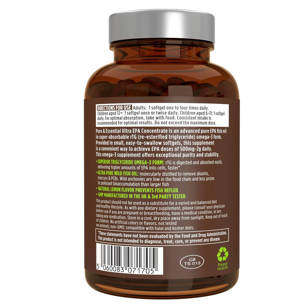 Igennus Ultra Pure Omega-3 non-GMO badge on bottle.