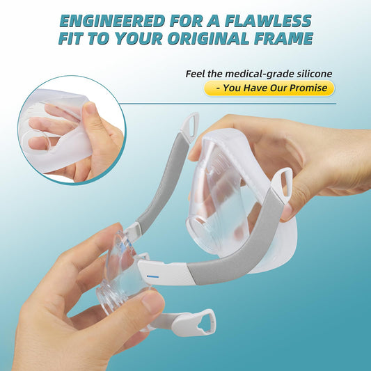 IGSTIOU F-20 cushion soft silicone highlighting comfortable skin-friendly material