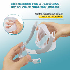 IGSTIOU F-20 cushion soft silicone highlighting comfortable skin-friendly material