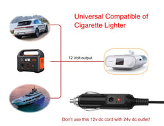 iGuerburn DreamStation power station cord powering CPAP from a portable battery.