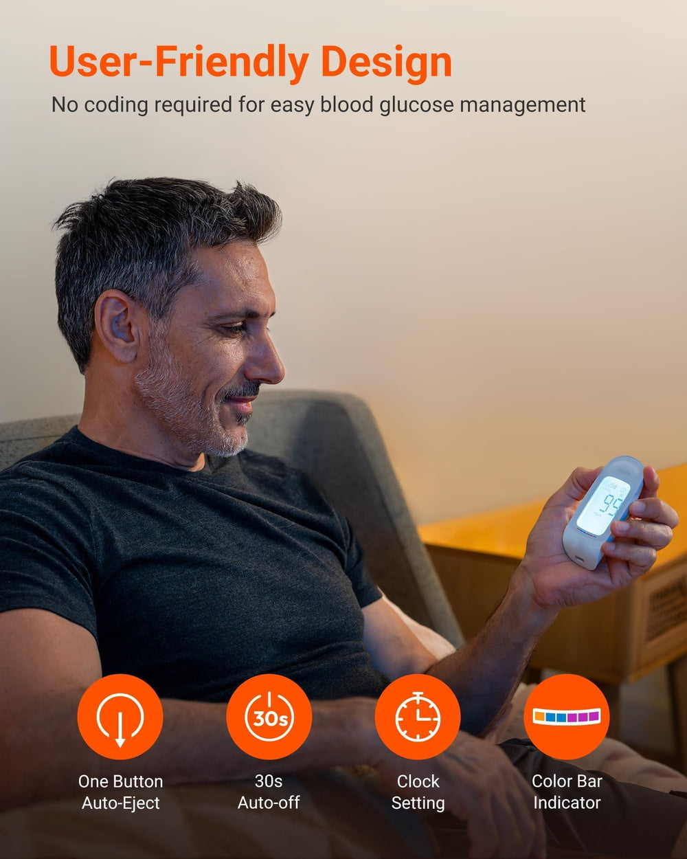 iHealth Acacia lancing device demonstrates adjustable depth for comfortable sampling.