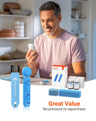 iHealth Acacia travel bag keeps your kit organized on the go.