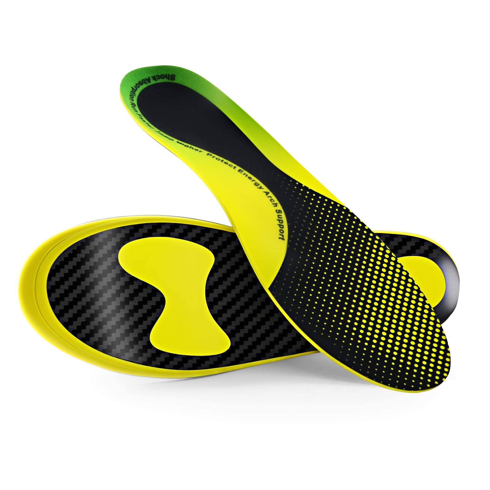 Ihuiniya carbon fiber plate energy-return insoles on court-ready footwear.