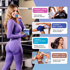 IIEltruiom Creatine Gummies with zinc and vitamin B12 for immune-backed energy