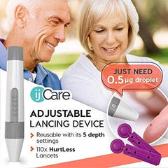 ijCare Oh’Care Lite case and logbook organize supplies for home monitoring.
