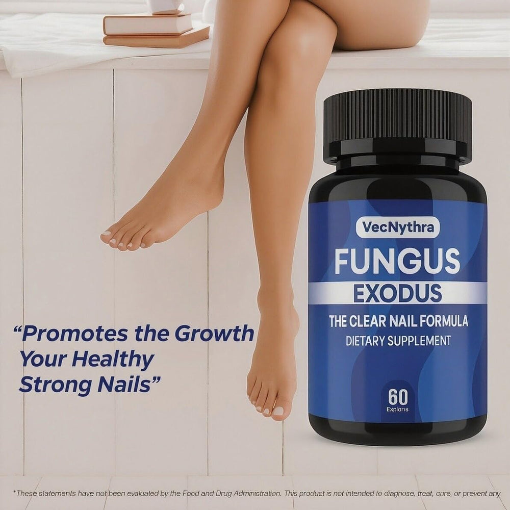 Closeup of iKeener Fungus Exodus label highlighting ingredients.