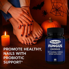 iKeener Fungus Exodus nails health glow scene suggesting improved appearance.