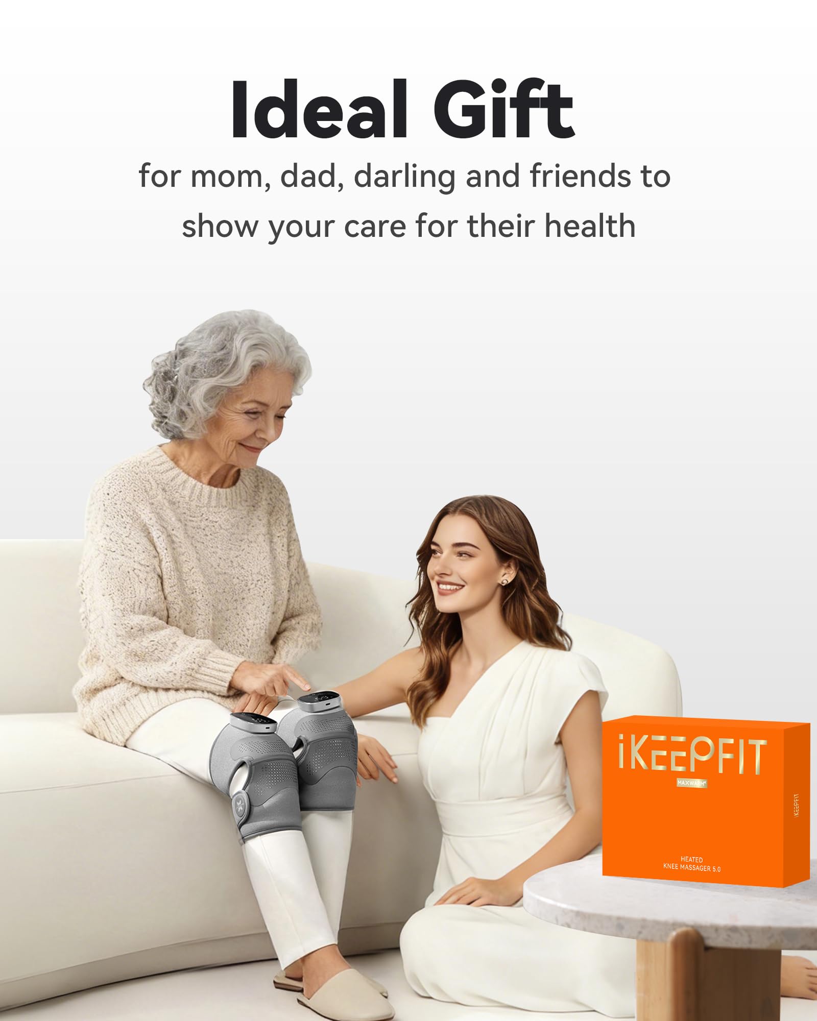 IKEEPFIT knee massager extension straps for versatile fit