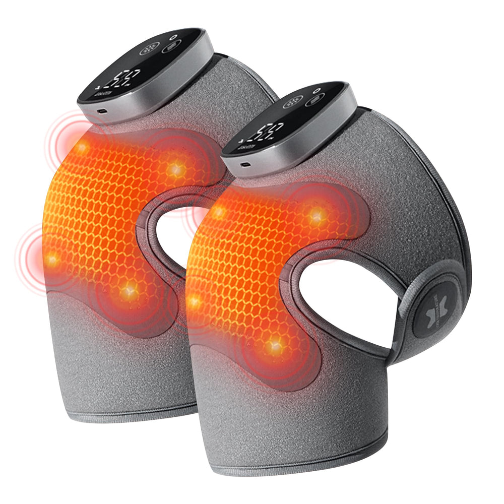 IKEEPFIT knee massager shows full-coverage heating for soothing warmth