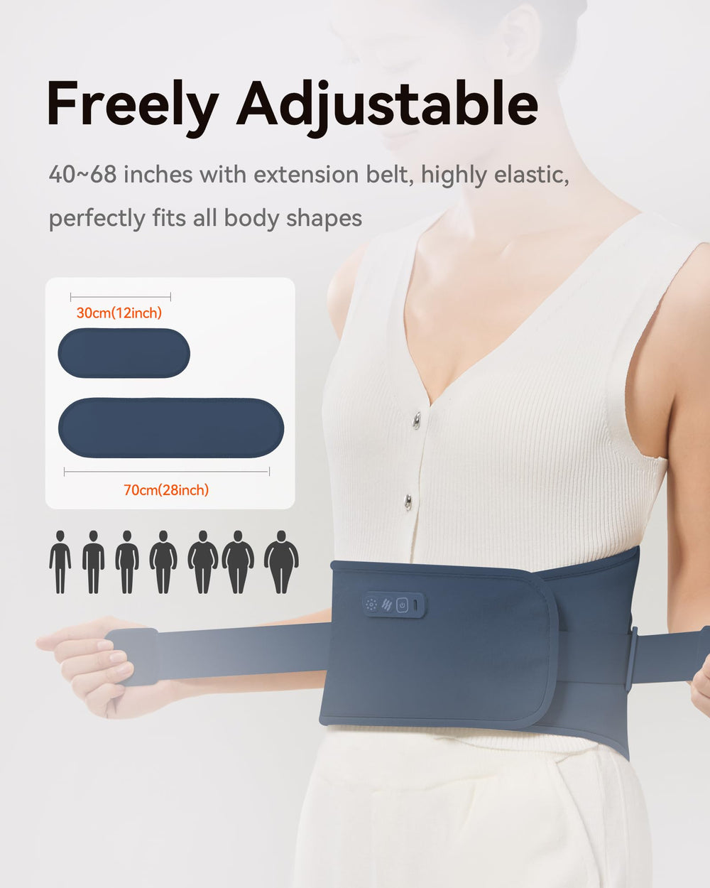 IKEEPFIT MAXwarm 4.0 front and back heat zones offer versatile coverage