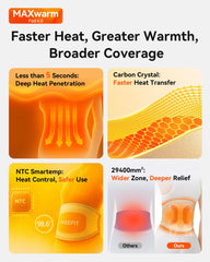 IKEEPFIT MAXwarm 4.0 X-brace lumbar support stabilizes the back