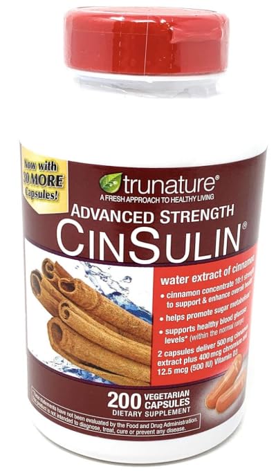 IKJ Advanced Strength Cinsulin Cinnamon bottle with a cinnamon aroma and label