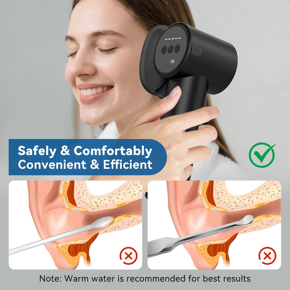 Ikowo ear wax removal IPX7 waterproof design for splash resilience.