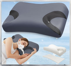 IKSTAR adjustable CPAP pillow with side cutouts for stable mask fit and comfort.