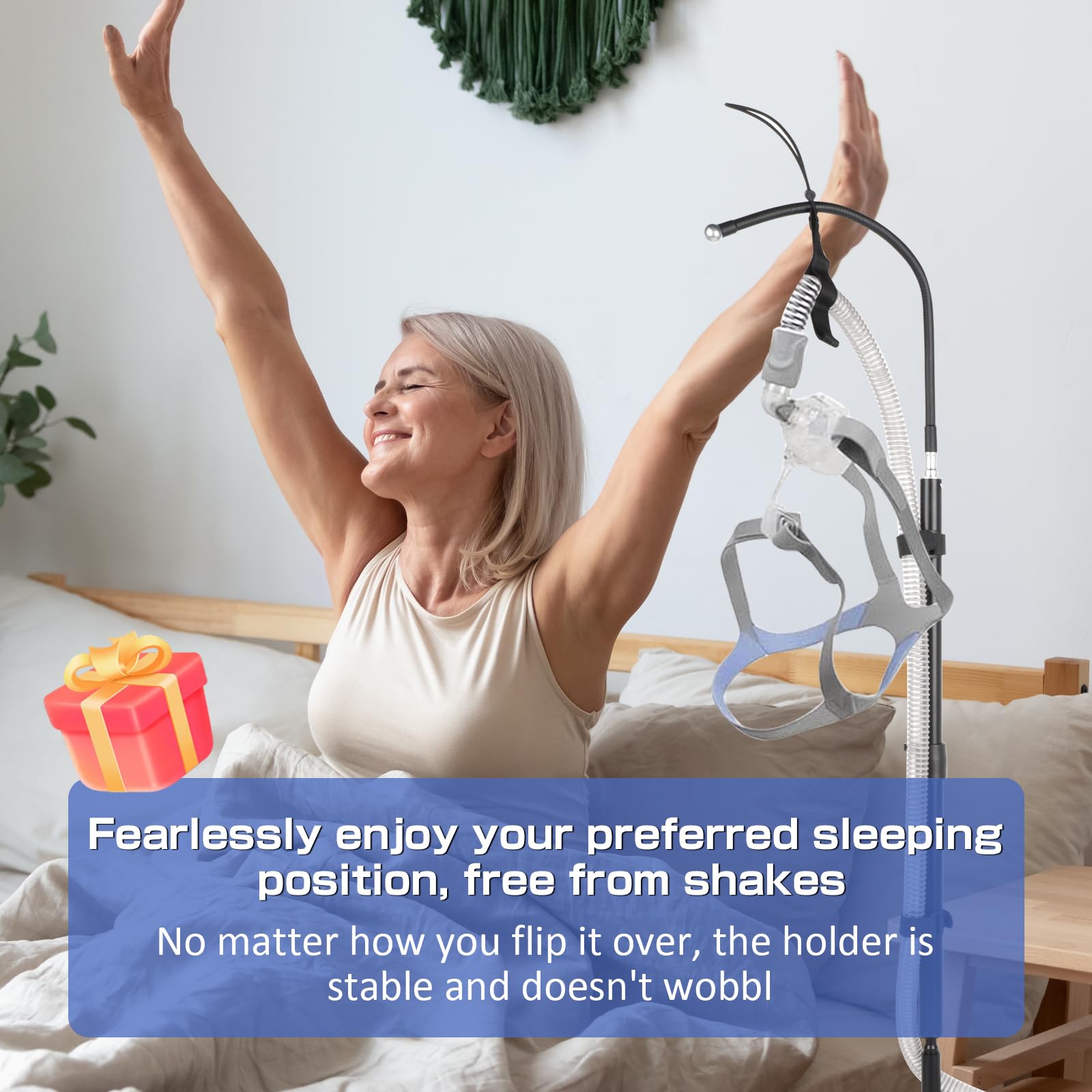 IKSTAR CPAP hose holder travel-ready design travels with you.