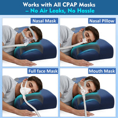 IKSTAR CPAP pillow side cutouts reduce pressure and keep masks secure