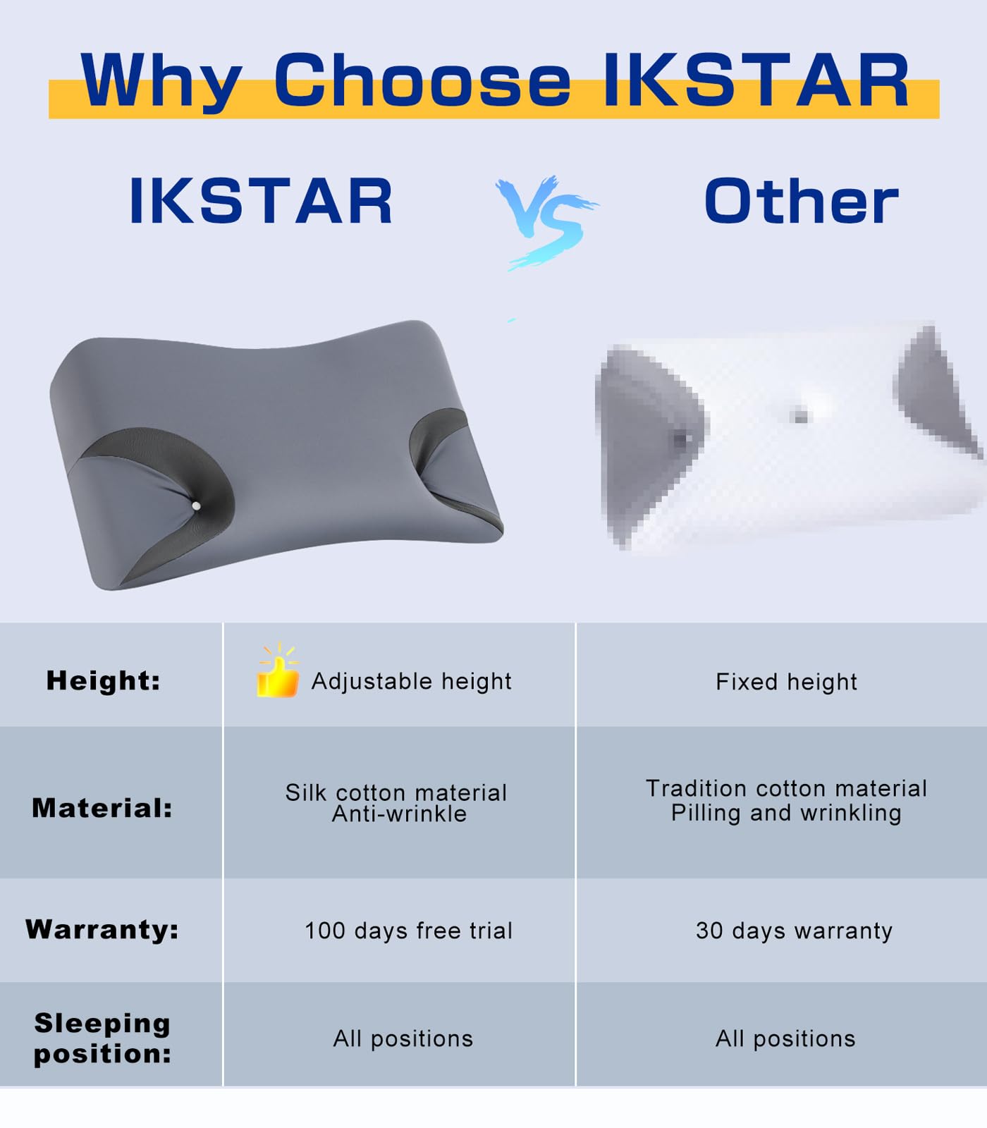IKSTAR pillow cover is machine washable for easy care and longevity.