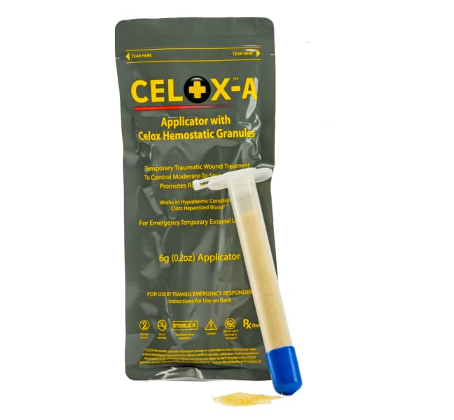 ILIOS Celox application shows direct pressure to control minor bleeding