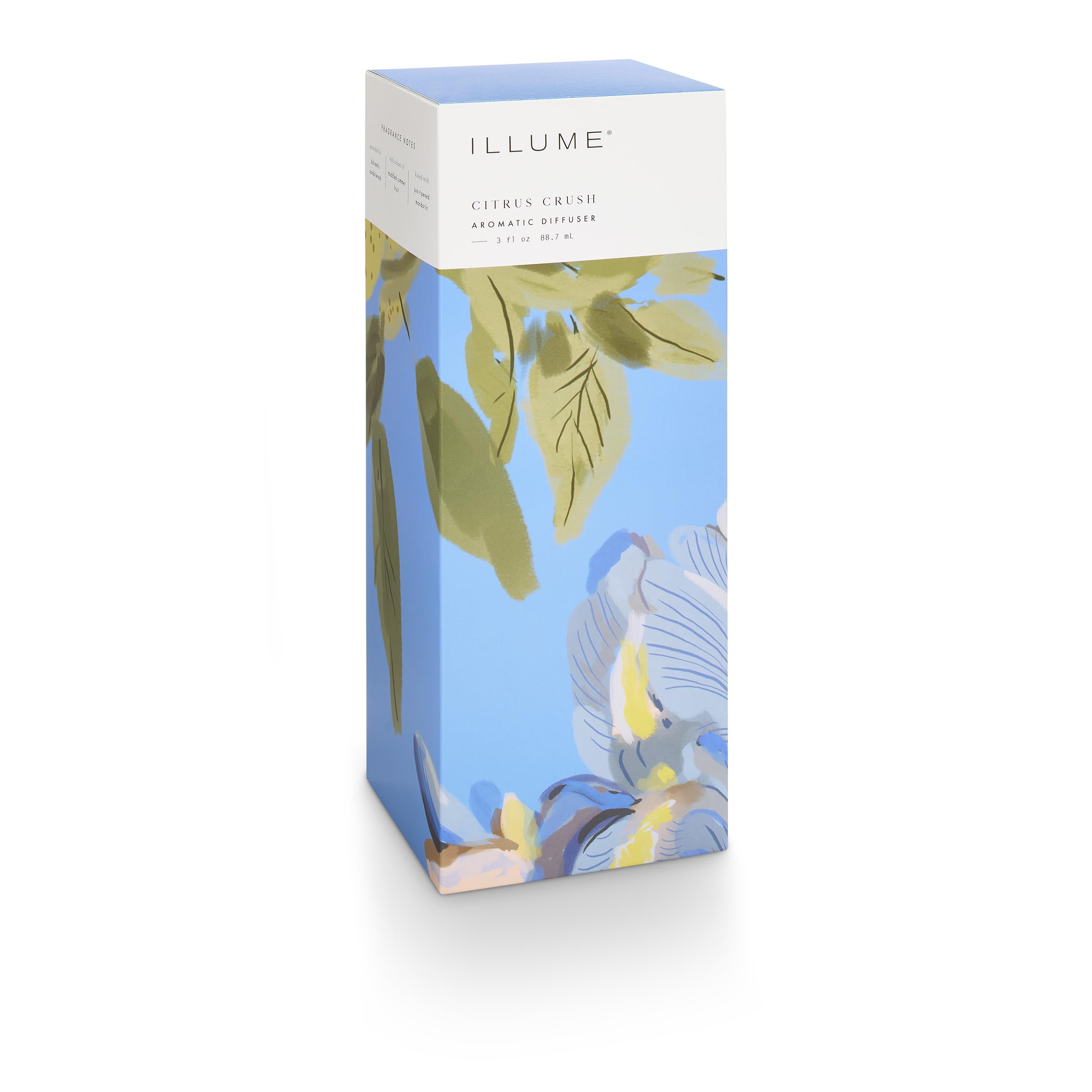 Illume Citrus Crush diffuser product shot showing vegan and cruelty-free fragrance