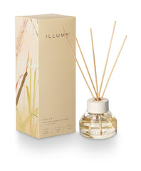 Illume Isla Lily diffuser bottle with ceramic collar adds refined fragrance to any room
