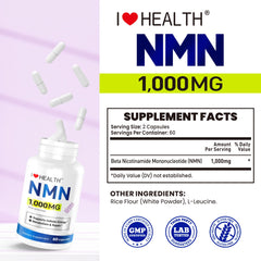 I LOVE HEALTH NMN third-party testing certificate signifies quality assurance