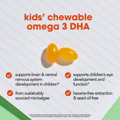 I'm Nutrients Brain DHA nutrition card emphasizes clean ingredients and sustainability