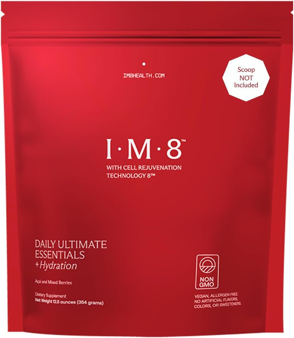 IM8 Daily Ultimate Essentials scoop measures a balanced morning serving for energy