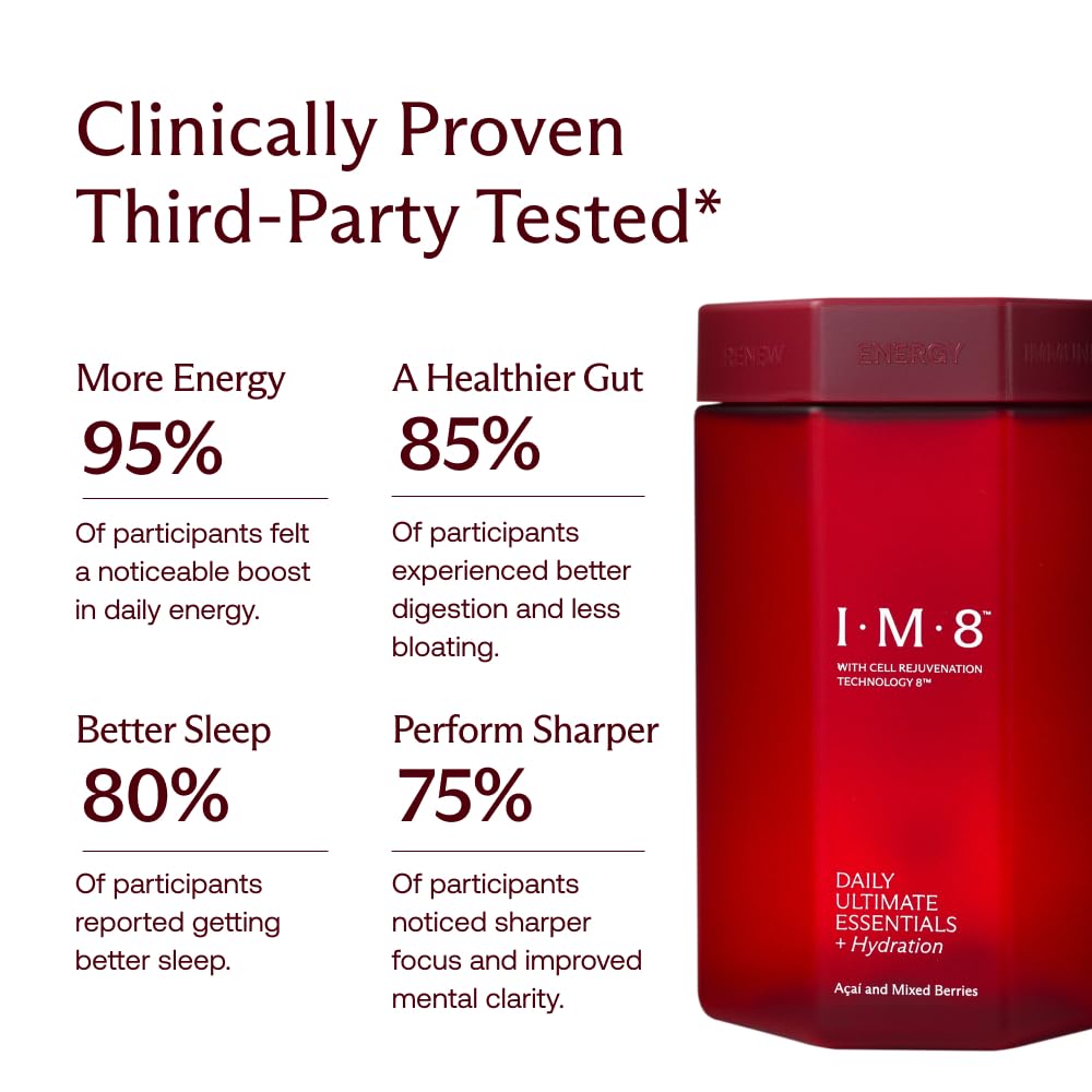 IM8 scoop for precise 12 g servings and consistent mixing.