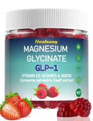 GLP-1 Magnesium Glycinate Gummies with Gymnema Sylvestre, Green Tea Phytosome & Vitamin D3 – 90 Gummies | YUMOYI SPRUCE JIYIN