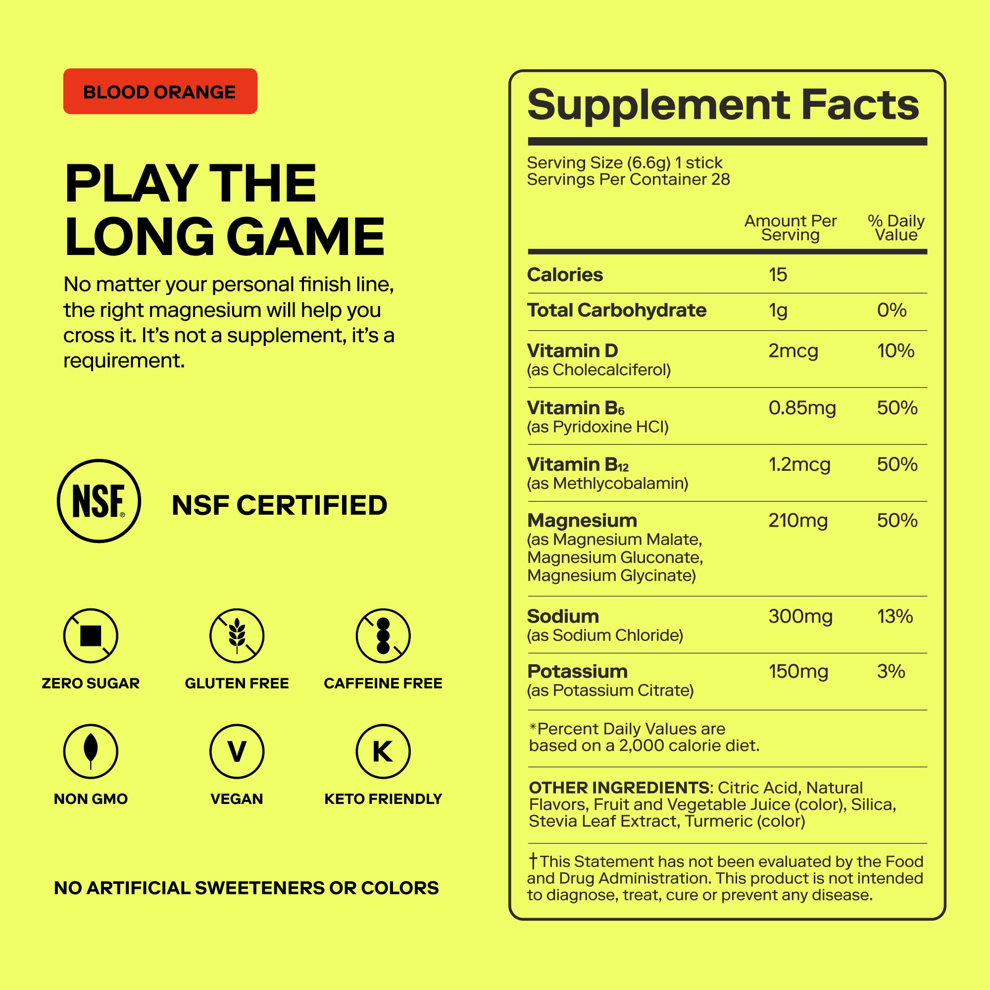 Magna Electrolytes Powder Drink Mix – Hydration, Energy & Focus Support (Apple Juice Flavor) 28 Servings