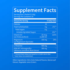 Nello Supercalm Powdered Drink Mix – Spiced Apple, Cortisol Reducer* & Sleep Aid – On-The-Go 20 Ct